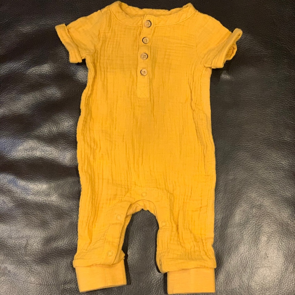 Baby Cat & Jack Yellow Romper